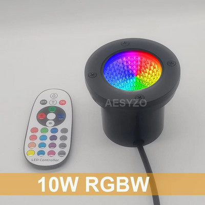 RGB Ζεστός λευκός φωτισμός τοπίου 10W LED Buried Light Αδιάβροχο υπόγειο φωτιστικό εξωτερικού χώρου κήπου Pathpay Tree Stairs Deck Light