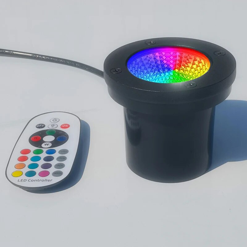 RGB Ζεστός λευκός φωτισμός τοπίου 10W LED Buried Light Αδιάβροχο υπόγειο φωτιστικό εξωτερικού χώρου κήπου Pathpay Tree Stairs Deck Light