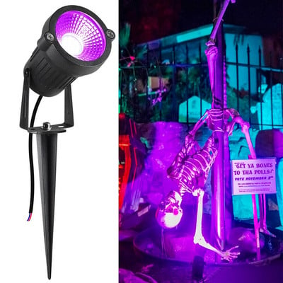 Vízálló IP66 kültéri UV-fekete fényű táj lámpák 12W ，Blacklight partyhoz, Halloweenhez, fluoreszkáló plakáthoz, testfestékhez