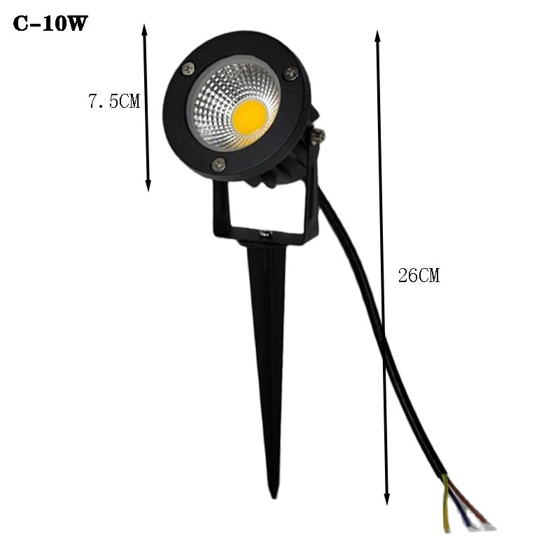 Ziemassvētku gaismekļi āra IP65 mājas dārza zāliena dekorēšanai prožektors 5W10W ūdensnecaurlaidīgs spraudnis grīdas apgaismojums AC110V220V12V