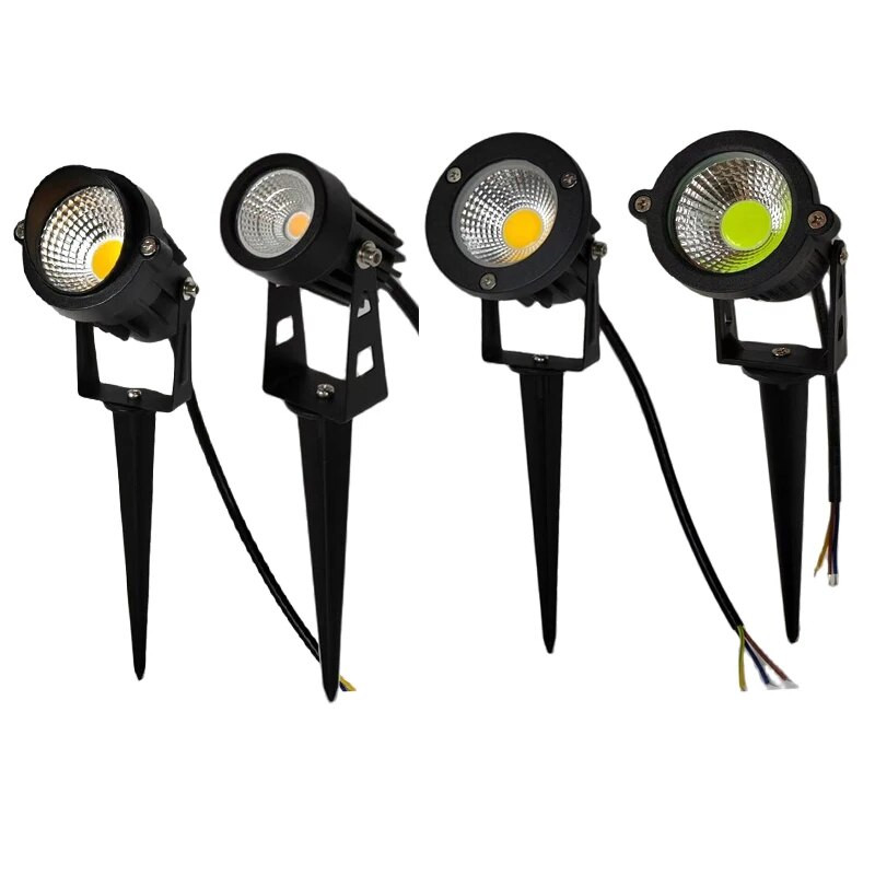 Ziemassvētku gaismekļi āra IP65 mājas dārza zāliena dekorēšanai prožektors 5W10W ūdensnecaurlaidīgs spraudnis grīdas apgaismojums AC110V220V12V