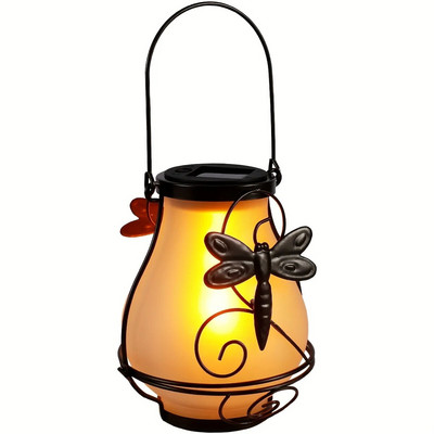 Plameno svjetlo na solarno napajanje vilin konjic Vanjska viseća svjetiljka kolibrić Metalna statua životinje LED vodootporna svjetiljka leptir