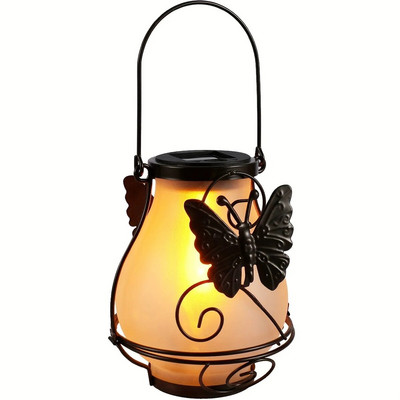 Plameno svjetlo na solarno napajanje vilin konjic Vanjska viseća svjetiljka kolibrić Metalna statua životinje LED vodootporna svjetiljka leptir