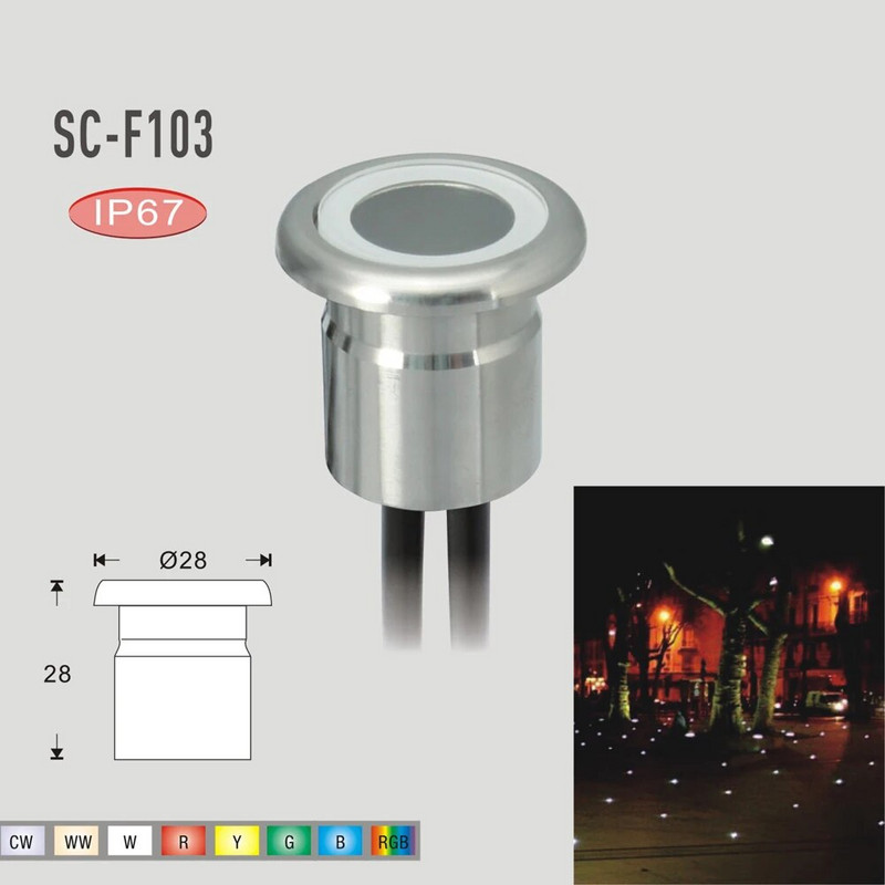 LED-põrandatrepi astmevalgusti, IP67 veekindel maa-alune kohtvalgustus, välistingimustes madalpinge 12 V LED terrassi laoturi maastikulamp