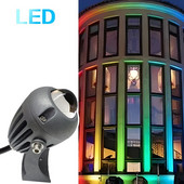 Spot de perete cu LED de exterior 5W 9W 12W Lumini cu un fascicul 220V Roșu Verde Albastru RGB Lampă de perete IP66 rezistentă la apă pentru iluminarea peisajului