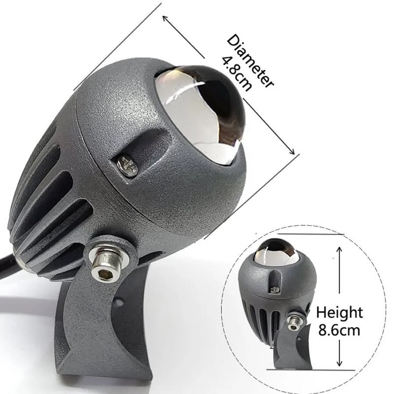 Spot de perete cu LED de exterior 5W 9W 12W Lumini cu un fascicul 220V Roșu Verde Albastru RGB Lampă de perete IP66 rezistentă la apă pentru iluminarea peisajului