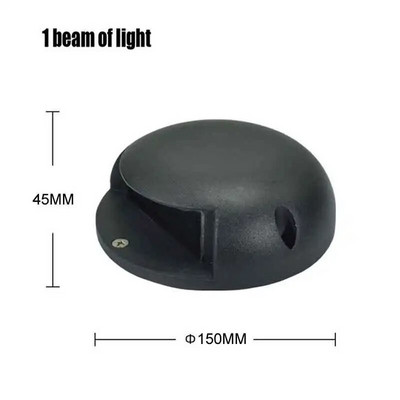 Pinnale paigaldatav maetud LED-valgusti veekindel maapealne trepiastmevalgusti aia sisehoovi jalavalgusti (1/2/4 valgusvihku)