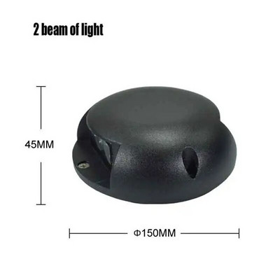 Pinnale paigaldatav maetud LED-valgusti veekindel maapealne trepiastmevalgusti aia sisehoovi jalavalgusti (1/2/4 valgusvihku)