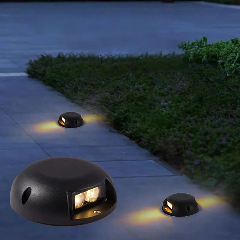 Pinnale paigaldatav maetud LED-valgusti veekindel maapealne trepiastmevalgusti aia sisehoovi jalavalgusti (1/2/4 valgusvihku)