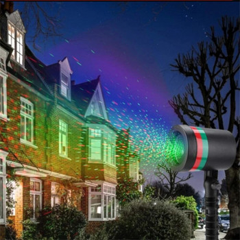 Коледни светлини за проектор Външни водоустойчиви градински светлини Пейзажен проектор за коледна украса за домашно празнично парти