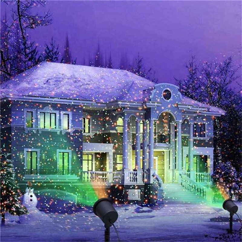 Jõuluprojektori tuled õues veekindlad aiavalgustid maastikuprojektor maja pühade jaoks jõulukaunistusteks