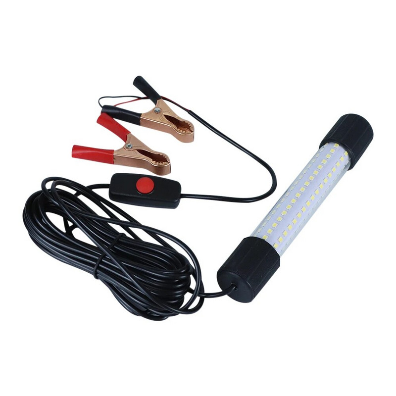 LED makšķerēšanas gaisma 13W DC12V IP68 zaļa zemūdens makšķerēšanas gaisma iegremdējama nakts gaisma, kas piesaista kalmāru un krilu gaismu