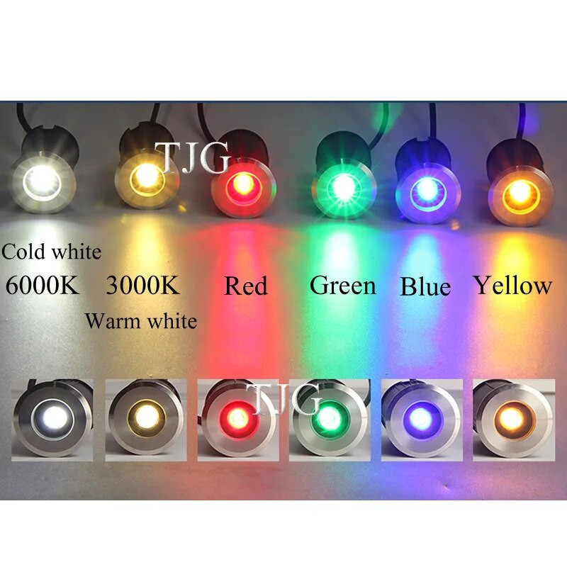 IP68 5W 3W 1W LED požeminis apšvietimas Žemės sodo takas toršeras lauko požeminis palaidotas kiemo lempa kraštovaizdžio šviesa 220V DC12