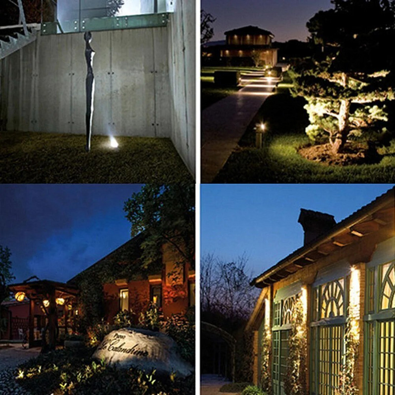 Āra LED COB dārza prožektori 3 W alumīnija smaile zāliena lampa 12V 24V ceļa ainavas gaisma IP67 ūdensizturīgs zāliena vietas apgaismojums