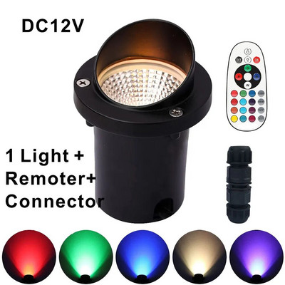 Livrare gratuită 10W Spike lumini pentru peisaj RGB în aer liber + lampă LED COB impermeabilă pentru iluminat de grădină