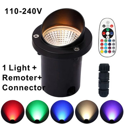Livrare gratuită 10W Spike lumini pentru peisaj RGB în aer liber + lampă LED COB impermeabilă pentru iluminat de grădină