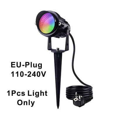 Livrare gratuită 10W Spike lumini pentru peisaj RGB în aer liber + lampă LED COB impermeabilă pentru iluminat de grădină
