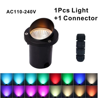 Livrare gratuită 10W Spike lumini pentru peisaj RGB în aer liber + lampă LED COB impermeabilă pentru iluminat de grădină