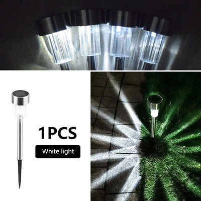 2 τεμάχια/Σετ ηλιακός λαμπτήρας Φωτισμός εξωτερικού χώρου κήπου Οριζόντιος Αδιάβροχος ηλιακός λαμπτήρας γκαζόν για διακόσμηση αυλής στο αίθριο του σπιτιού