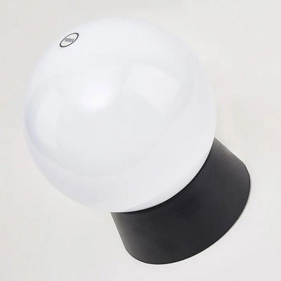 Lampă de stâlp de exterior Umbra glob negru Lumini de punte Lumină de stâlp de gard anti UV pentru iluminat exterior de lanternă de doc de curte