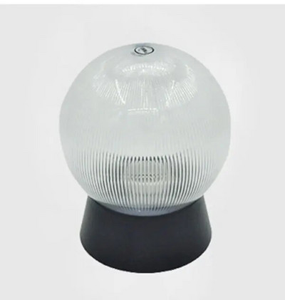 Lampă de stâlp de exterior Umbra glob negru Lumini de punte Lumină de stâlp de gard anti UV pentru iluminat exterior de lanternă de doc de curte