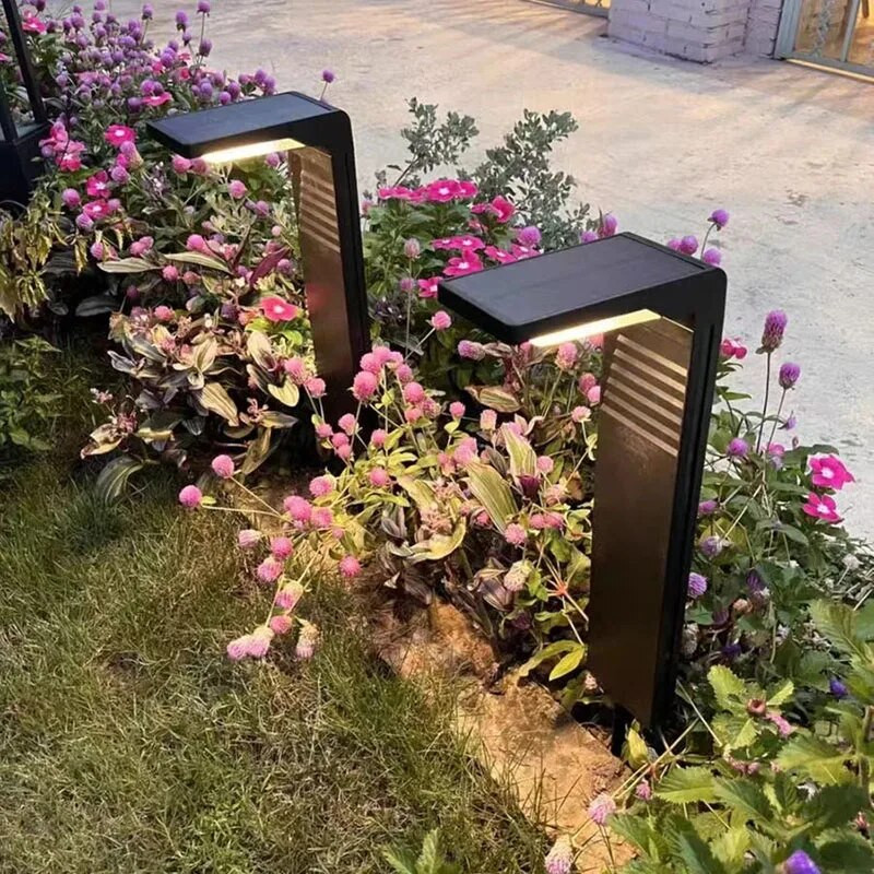 ZK30 dārza apgaismojums āra apdarei zāliena lampa, ūdensnecaurlaidīga gaismas diode pagalma celiņam Ainavas polāra saules enerģijas apgaismojums