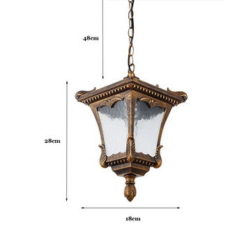 Американски стил ретро скандинавски винтидж висяща лампа Индустриална висяща лампа Хол Осветително тяло за трапезария Лампа