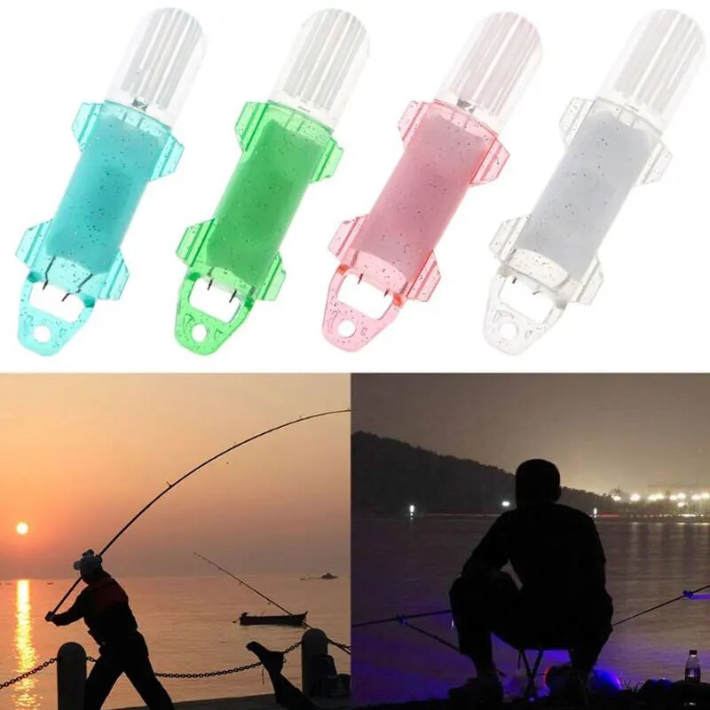 Jauns Mini Drop zemūdens zibspuldzes ēsmas dziļas zivju piesaistes indikators Lure LED makšķerēšanas gaisma 4 krāsu ūdensizturīgs