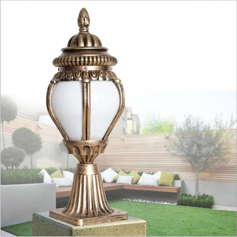 IP44 Euroopa välissammasvalgustid tara Aiapost Latern Kooliõue kolonni valgusti E27 AC85-265v Dekoratsioon Chapiter Lambi rinnahoidja