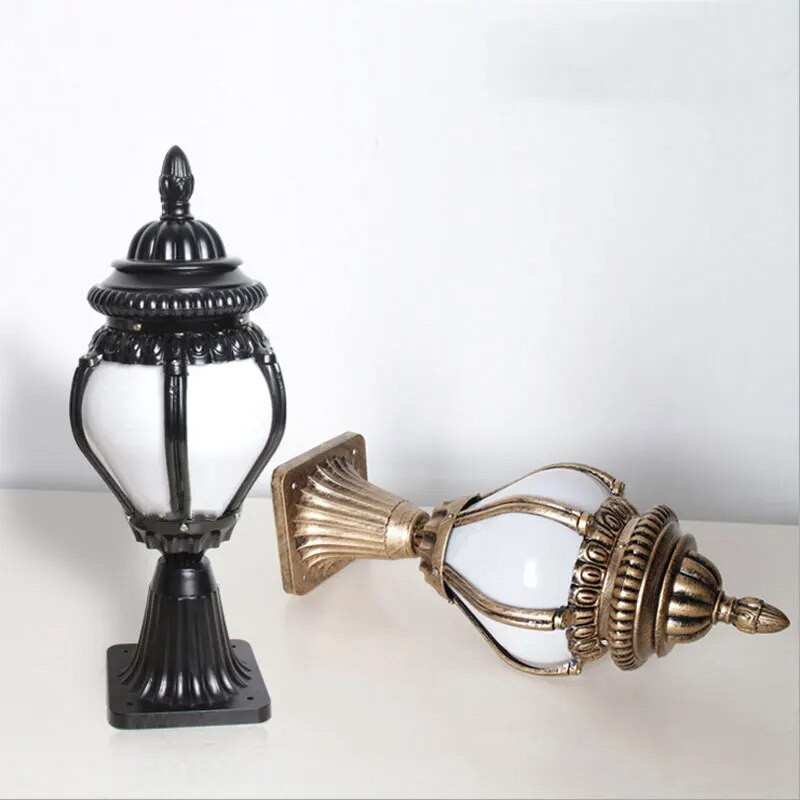 IP44 Euroopa välissammasvalgustid tara Aiapost Latern Kooliõue kolonni valgusti E27 AC85-265v Dekoratsioon Chapiter Lambi rinnahoidja