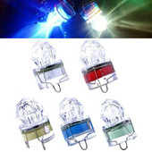 1 buc Mini momeală de pescuit cu LED, picătură adâncă, subacvatică, impermeabilă, lampă cu momeală cu diamant, lumini colorate pentru atragerea peștilor