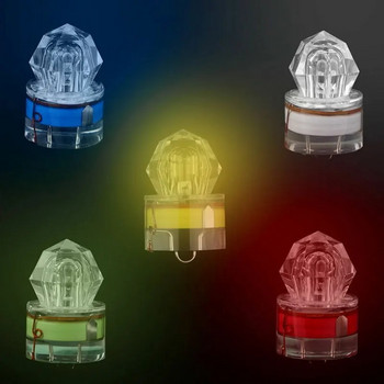 1 бр. Мини светлина за риболовна примамка LED Deep Drop Подводна водоустойчива диамантена лампа за стръв Цветни светлини за привличане на риба
