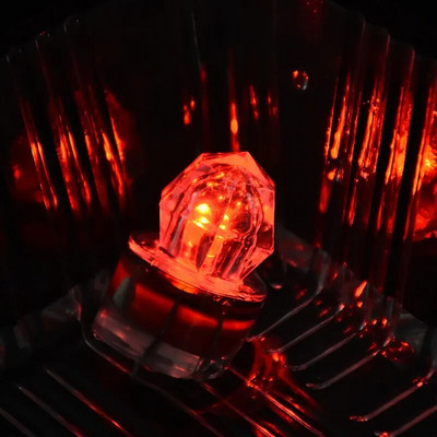 1 buc Mini momeală de pescuit cu LED, picătură adâncă, subacvatică, impermeabilă, lampă cu momeală cu diamant, lumini colorate pentru atragerea peștilor