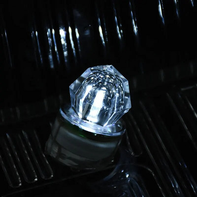 1 buc Mini momeală de pescuit cu LED, picătură adâncă, subacvatică, impermeabilă, lampă cu momeală cu diamant, lumini colorate pentru atragerea peștilor