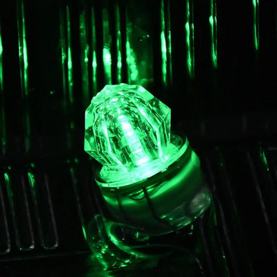 1 buc Mini momeală de pescuit cu LED, picătură adâncă, subacvatică, impermeabilă, lampă cu momeală cu diamant, lumini colorate pentru atragerea peștilor