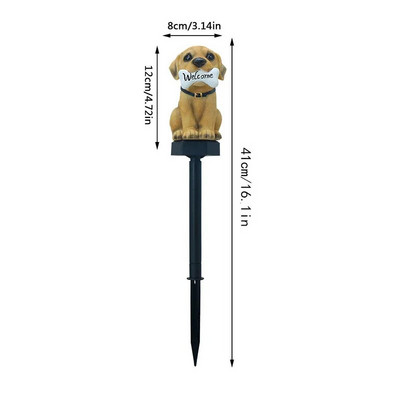 Lumină solară de grădină Decor exterior Bufniță din rășină Lumină LED solară cu țăruș Animal Lumină impermeabilă pentru decorarea gardului cu flori