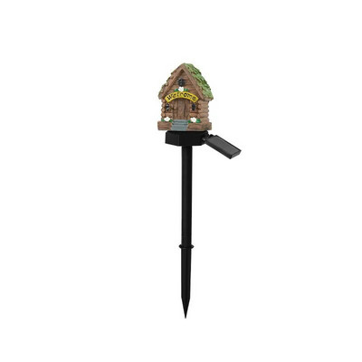 Lumină solară de grădină Decor exterior Bufniță din rășină Lumină LED solară cu țăruș Animal Lumină impermeabilă pentru decorarea gardului cu flori
