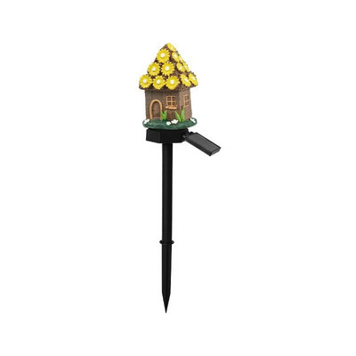 Lumină solară de grădină Decor exterior Bufniță din rășină Lumină LED solară cu țăruș Animal Lumină impermeabilă pentru decorarea gardului cu flori