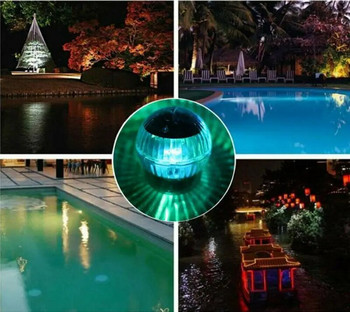 Слънчева плаваща светлина LED светлина Плувен басейн Водоустойчива LED слънчева енергия Многоцветна променяща се водна плаваща лампа за езеро с аквариум