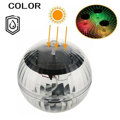 Lumină solară plutitoare Lumină cu LED Piscină LED rezistentă la apă Energie solară Lampă cu schimbare de culori în derivă de apă pentru iaz de pește