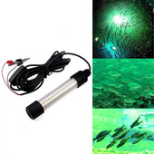 Lampă subacvatică cu LED, impermeabilă, AC/DC, 12V, 1200LM, pentru barcă de pescuit de noapte submersibilă, iluminat în aer liber, lămpi cu lumini verzi