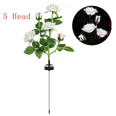 Lampă de gazon cu trandafiri cu energie solară, grădină, balcon, acasă, dormitor, lampă de masă decorativă cu trandafiri, plante artificiale, ghiveci de flori