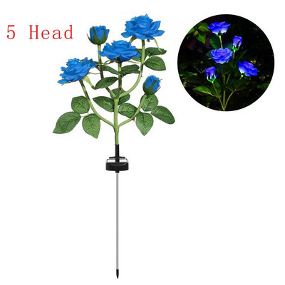 Lampă de gazon cu trandafiri cu energie solară, grădină, balcon, acasă, dormitor, lampă de masă decorativă cu trandafiri, plante artificiale, ghiveci de flori
