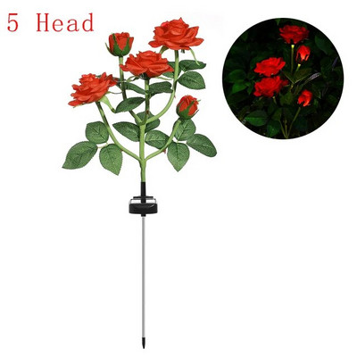 Lampă de gazon cu trandafiri cu energie solară, grădină, balcon, acasă, dormitor, lampă de masă decorativă cu trandafiri, plante artificiale, ghiveci de flori