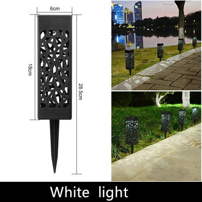 Lumină solară de grădină Lampă de gazon în aer liber impermeabilă Lampă solară de grădină reflector Calea Peisaj Lumină solară subterană Decor Stradă
