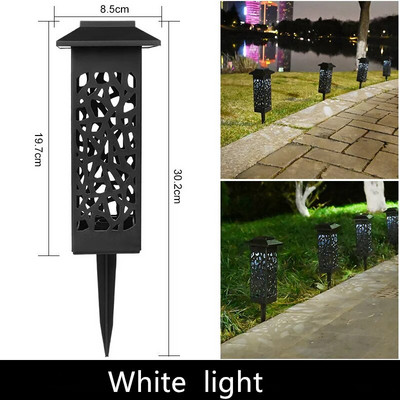 Lumină solară de grădină Lampă de gazon în aer liber impermeabilă Lampă solară de grădină reflector Calea Peisaj Lumină solară subterană Decor Stradă