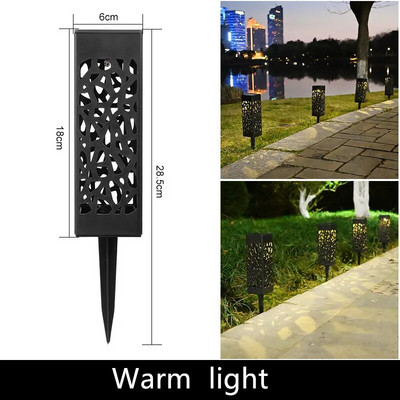 Lumină solară de grădină Lampă de gazon în aer liber impermeabilă Lampă solară de grădină reflector Calea Peisaj Lumină solară subterană Decor Stradă