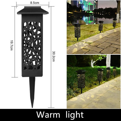 Lumină solară de grădină Lampă de gazon în aer liber impermeabilă Lampă solară de grădină reflector Calea Peisaj Lumină solară subterană Decor Stradă