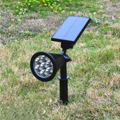 Proiectoare solare impermeabile în aer liber, alb cald, lumini de peisaj, pentru grădină, rezistente la ploaie, lămpi cu led pentru pământ