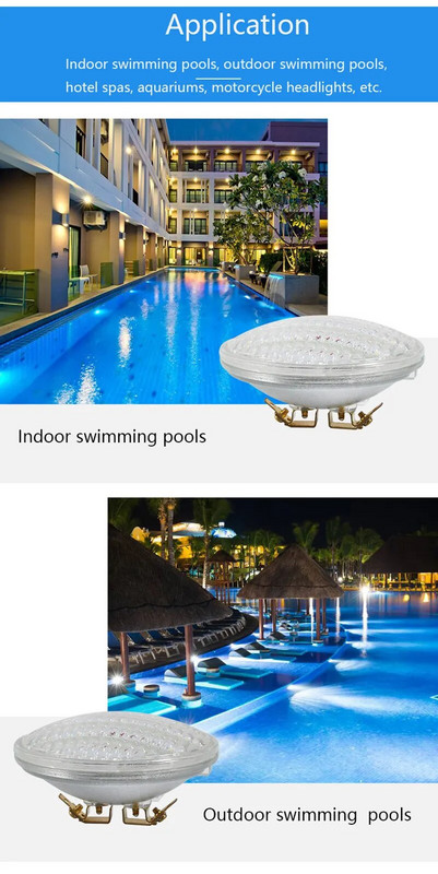 PAR36 12V LED zemūdens lampa aukstā/siltā/sarkanā ūdensnecaurlaidīgā baseina apgaismojuma motociklu apgaismojuma ainava dārza baseina āra gaismas 5W 7W